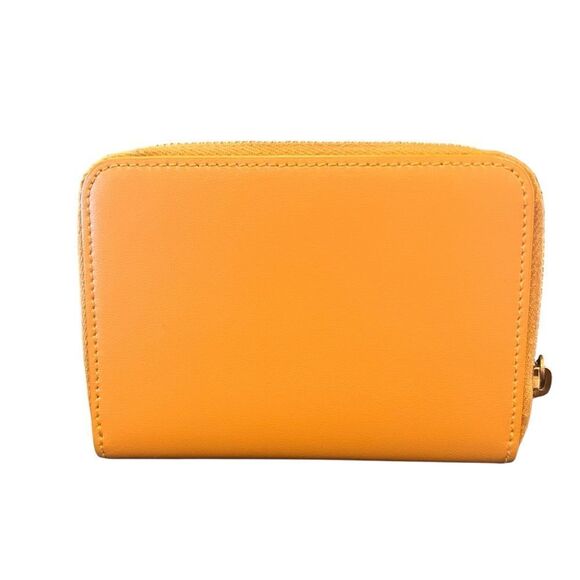 Saint Laurent Orange Bifold Leather Wallet - Picture 7 of 10